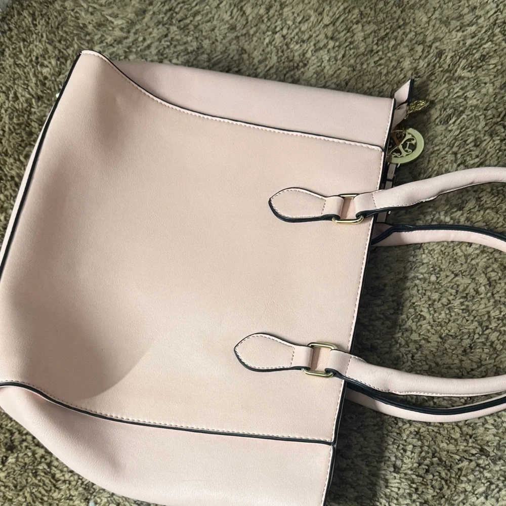 Christian Lacroix Light Pink Perforated Tote - Picture 6 of 6